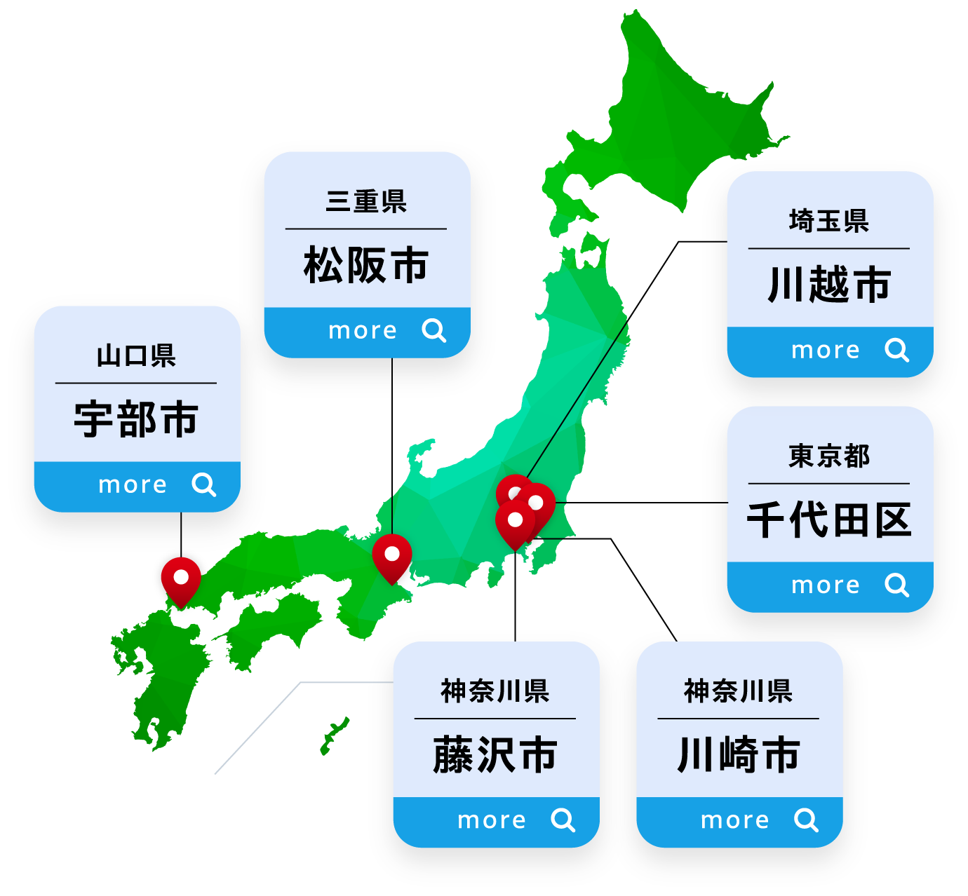 国内拠点地図